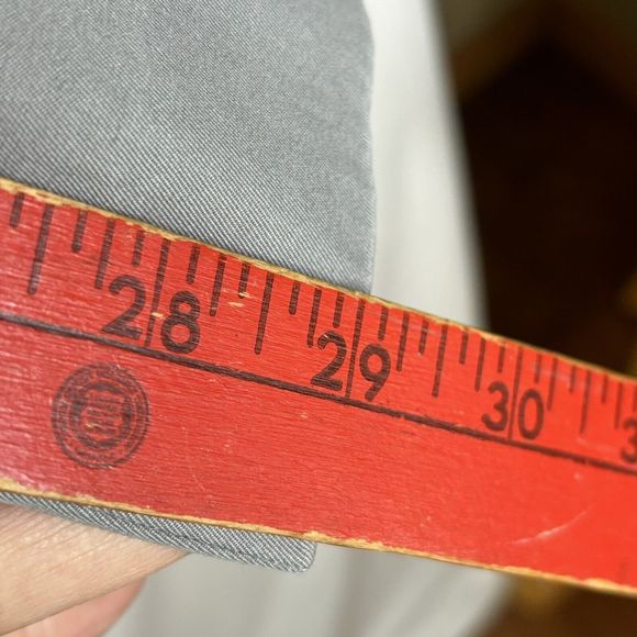 Polo Ralph Lauren Pants Mens 35x30 Measures 34x29 Gray Straight‎ Flat Front - Picture 8 of 12